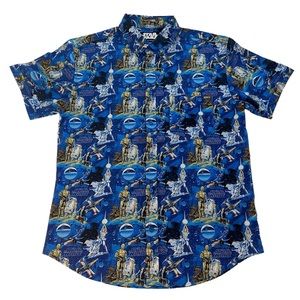 RSVLTS Star Wars Limited Edition New Hope Large Mens Button Down Shirt RARE